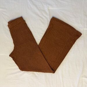 Women's Burnt Orange Flare Pants